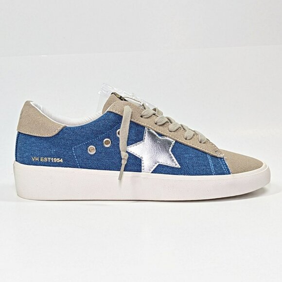 NWOB Vintage Havana Dalia Womens Denim Multi Leather Sneakers Size 8.5 MSRP $150 - Picture 1 of 6